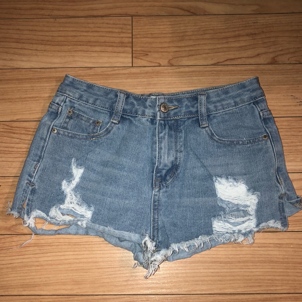 Distressed Denim Jean Shorts Size Small